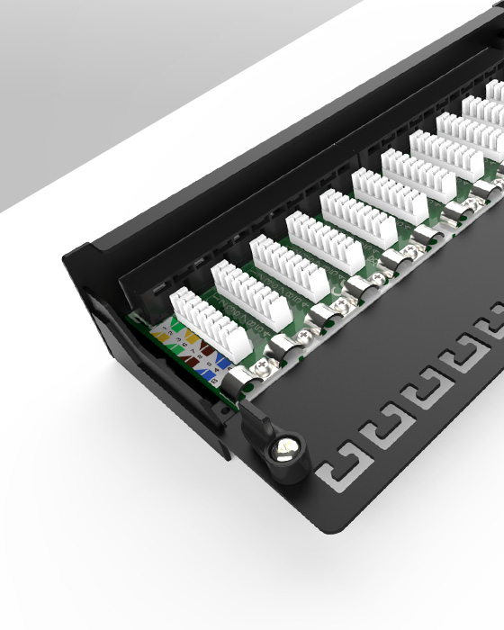 1U12口-防塵網(wǎng)絡(luò)配線架