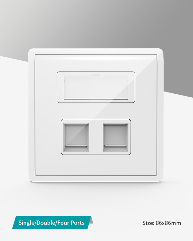 Network RJ45 Faceplate