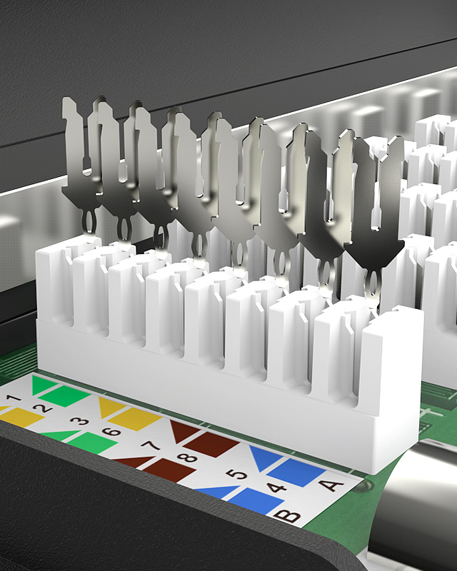 1U12口-防塵網絡配線架