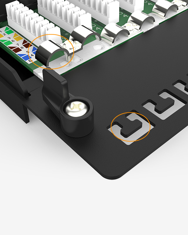 1U8口防塵網絡配線架