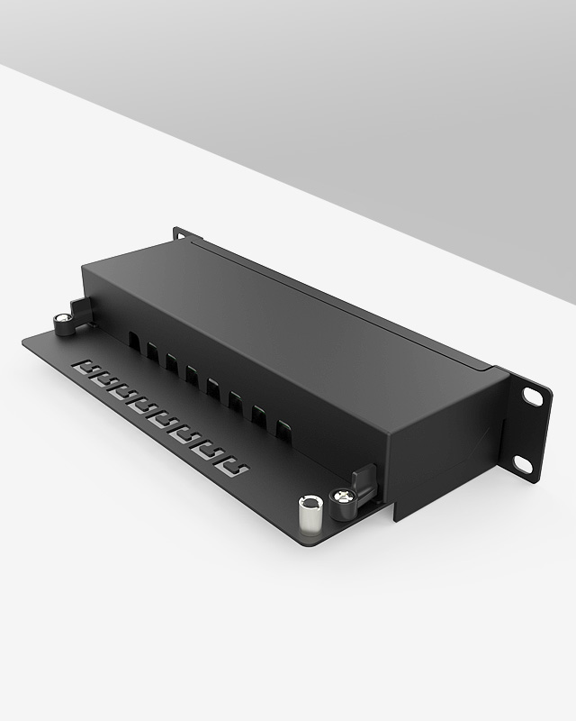 1U8口防塵網絡配線架