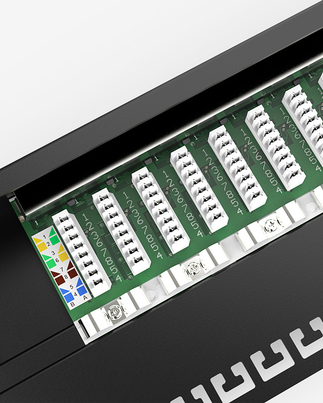 1U8口防塵網絡配線架