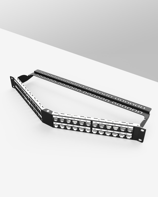 1U48口-屏蔽折彎空配架