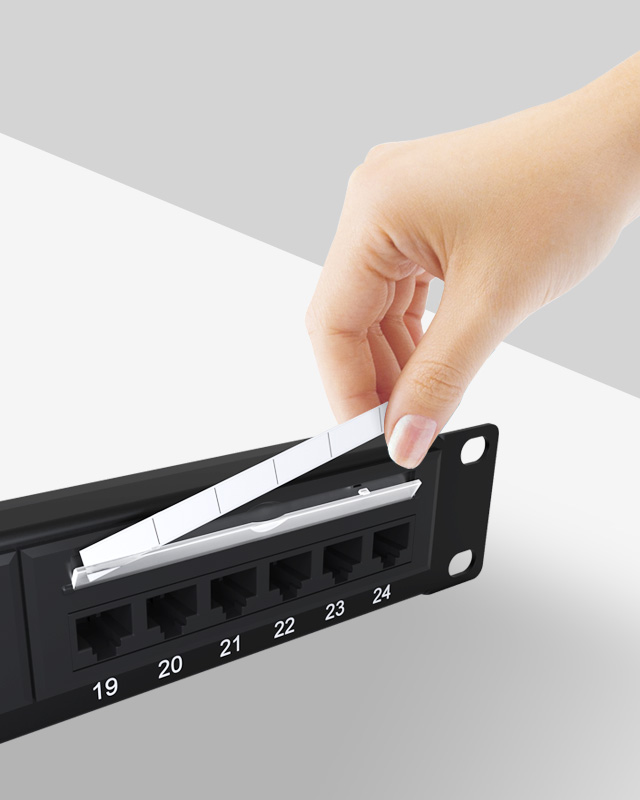 1U24口-防塵網(wǎng)絡配線架