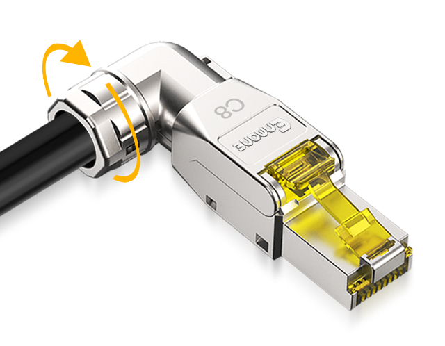 八類鋅合金免打水晶頭